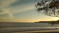 Senja nan syahdu di Pantai Muaro Bantiang.