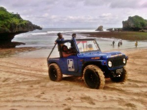 Pantai Ngandong, Tempat Offroad Asyik di Gunungkidul