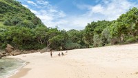 Asyiknya bermain di Pantai Ngetun