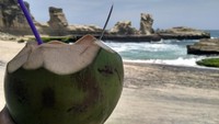Lelah berkeliling sila rehat sejenak ditemani segarnya kelapa muda.