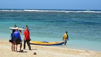 Ada fasilitas olahraga air di Pantai Pandawa