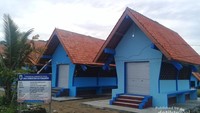 Bangunan Leuit di Komplek Revitalisasi Pasar Daerah Sawarna