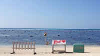 Pantai yang putih bersih di Taman OPC