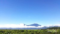 Landscape Persawahan dan Gunung di Sepanjang Perjalanan menuju Lokasi Wisata