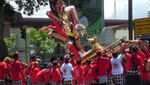 Pawai Ogoh-ogoh Sambut Nyepi di Mataram