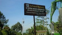 Tanda selamat datang di objek wisata Kaliurang