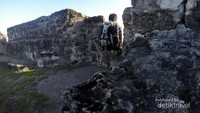 Melihat view Gorontalo dari puncak benteng