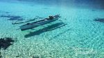 Perahu Melayang di Pulau Salando, Sulawesi Tengah