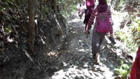 Jalur yang harus dilalui untuk sampai kesana