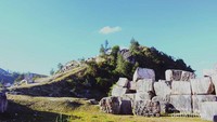 Ini adalah bekas potongan batu marmer yang kini dijadikan spot foto