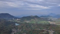 Landscape Dieng dari Puncak Prau