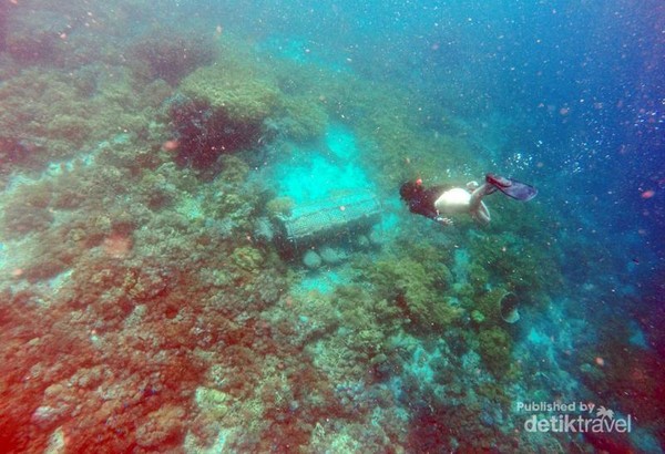 Bubu atau jaring ikan dari bambu khas Alor banyak ditemui saat free dive di Pulau Pura