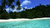 Pantai Pulau Gam yang sungguh indah (Kusumorini Susanto/dTraveler)