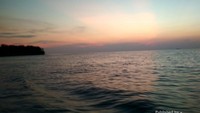 Temaram cakrawala diufuk barat jadi panorama eksotis nan indah.