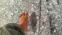 Jejak telapak kaki kiri