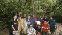 Ini pas trekking dalam kondisi hujan
