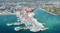 Dermaga Bau Bau menuju penyeberangan ke Pulau Siompu