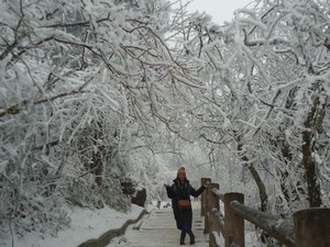 Puncak Emas dan Winter Wonderland di Gunung Emei China