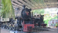 Lokomotif di Museum Transportasi (dok. Putri/detikTravel)