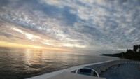 Spot foto untuk menikmati sunrise dan secangkir teh di Mata Ei Resort
