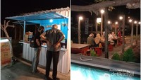 Suasana malam di lokasi