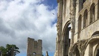 Abbaye de Jumi, bekas reruntuhan di Normandie, Prancis.