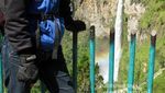 Saat Air Terjun Berpadu dengan Pelangi