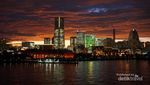 Saat Matahari Terbenam di Yokohama