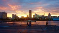 Sunset di Osanbashi Pier