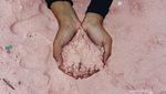 Saat Pantai Pink di Pulau Padar Tertutup Sampah