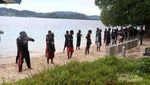 Saat Para Penjaga Terumbu Karang Raja Ampat Berlatih