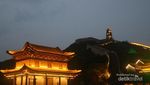 Saat Tembok Besar China Menyala