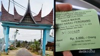 gerbang dan karcis masuk