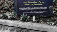 Tanah di museum purba merupakan lahar gunung lawu purba