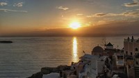 Sunset Oia yang sangat indah
