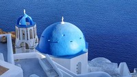 The Blue Dome, favorit spot foto desa Oia