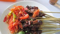Ini dia sajian utamanya, sate maranggi