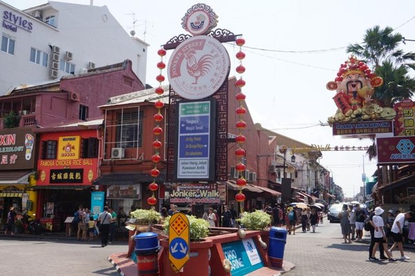 Jonker Street, jalan utama Chinatown di Melaka
