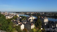 Panorama kota Saumur dari dilihat dari Chateau de Saumur
