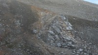 Hamparan batu di puncak Sinabung (Khairul/detikNews)