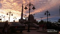 Masjid Pink atau Masjid Putra ketika sunset