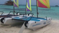 Perahu layar di Maldives