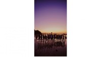 Dan kebersamaan  selama 4 hari di Sumba pun diakhir dengan foto siluet bersama, warna langit seakan memanggil