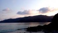 Suasana menjelang senja di Pantai Kuta, Lombok