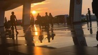 Sunrise di bandara