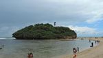 Seperti Ini Cantiknya Pantai Drini dari Atas Bukit