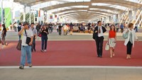 Diujung lorong inilah letak paviliun Indonesia