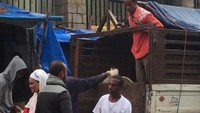 Penjual ayam di pasar