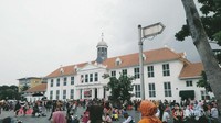 Kawasan Kota Tua yang ramai pengunjung terutama saat akhir pekan