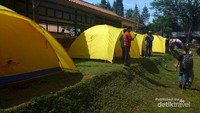 Tenda yang nyaman tempat peserta menginap